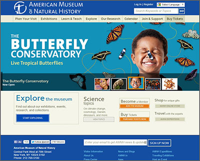 American Museum of Natural History Website