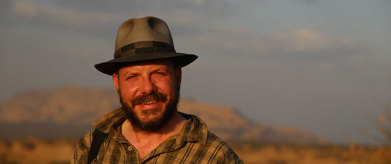 John Hawks overlooking Omo Kibish formation